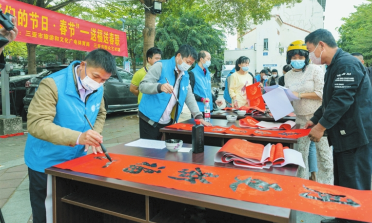文化“年货”送下乡 新春祝福入万家